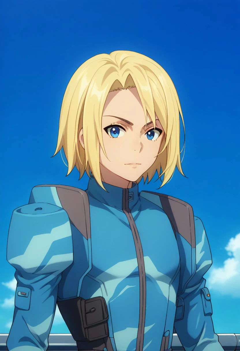 score_9, score_8_up, score_7_up, source_anime, highly detailed, 
quenser, solo, blonde hair, military, uniform, 1boy, military uniform,
male focus, upper body, blue uniform, looking at viewer,
outdoor, sky, blue sky,