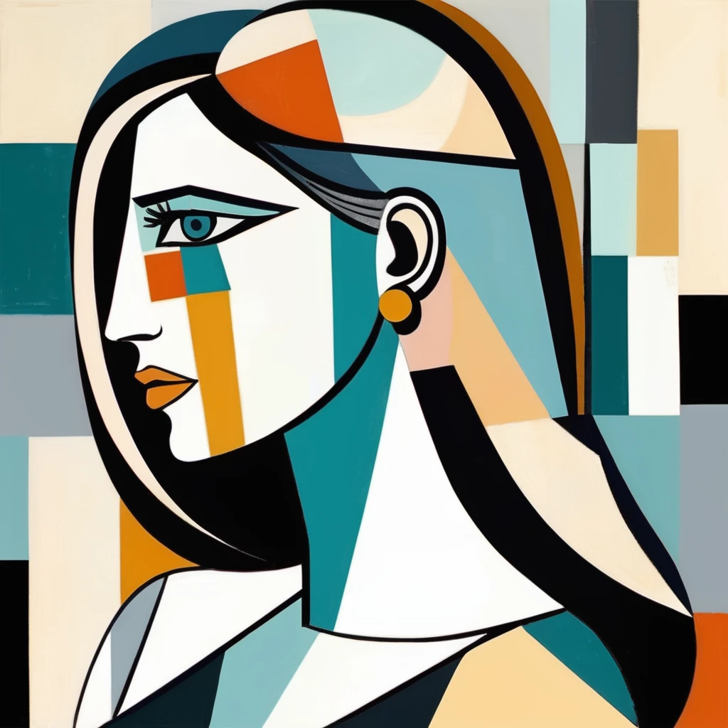 Picasso cubism art of a woman,subtle colors, minimalist, faint,  katxwinnick,   <lora:katwinnick_juggerX_xl_1_st_wocap-katxwinnick-000061:1>