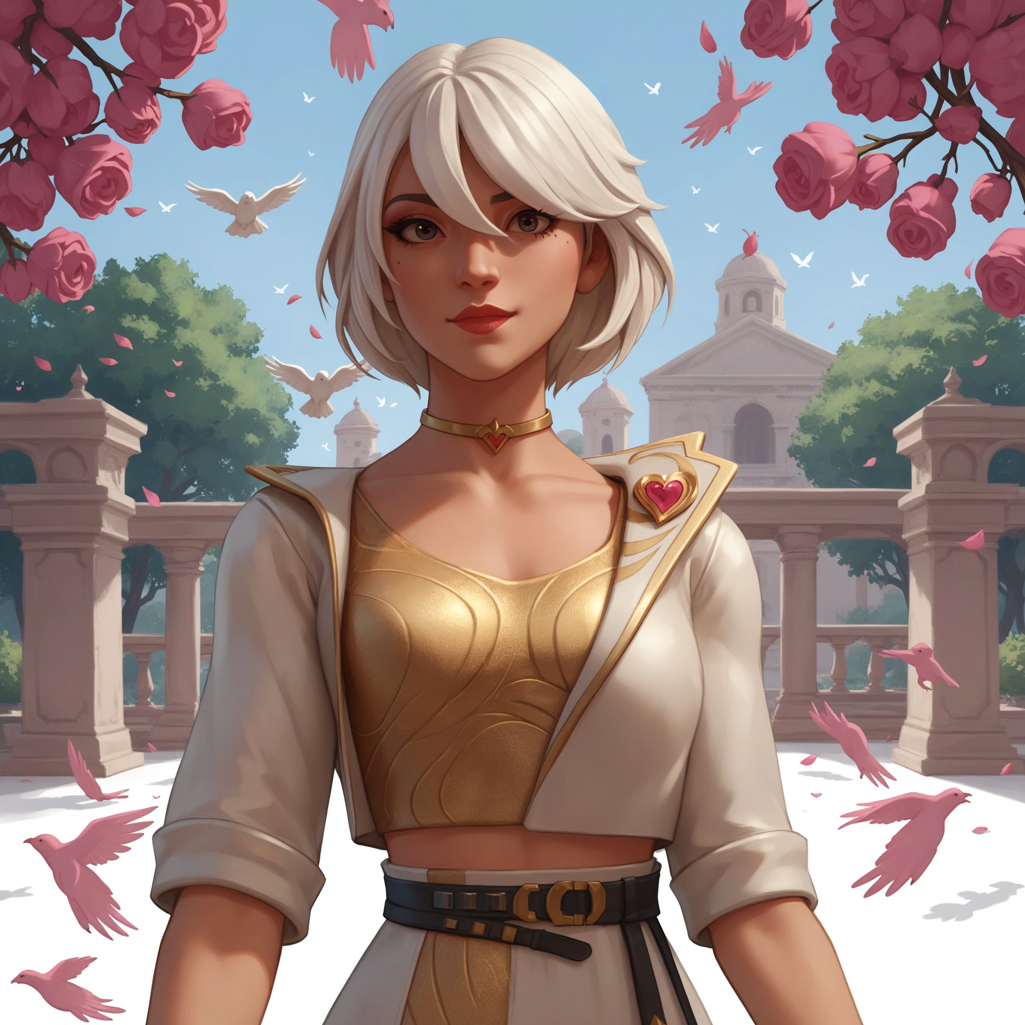 score_9, score_8_up, score_7_up, 1girl, Aphrodite, short white hair, surrounded by doves, peaceful aura, <lora:4ab1817d-cc6b-46be-b2b8-1556be8d8769:0.7>