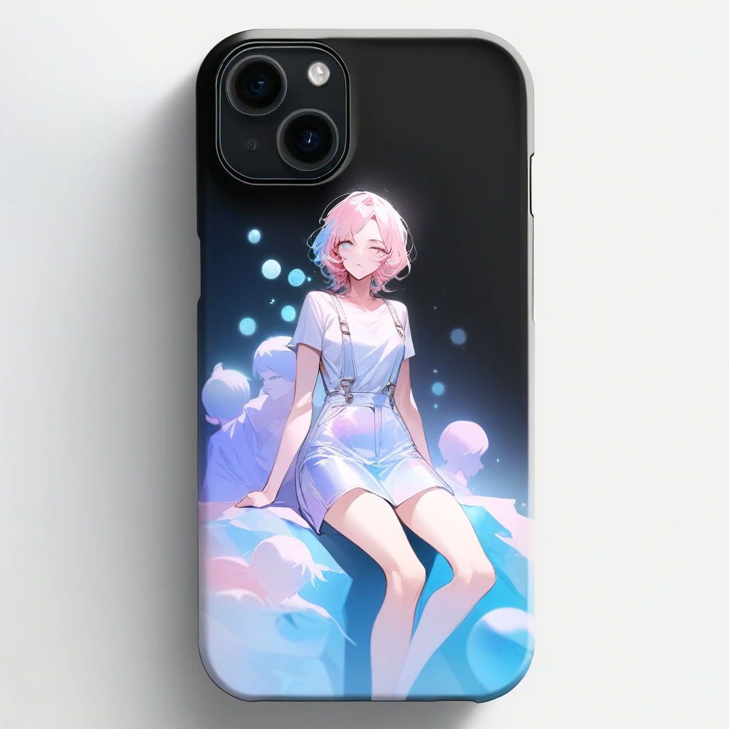 back of phone case, content on the back of the phone case, OverallDetail, single figure, a young woman, is depicted in the foreground, sitting on a large rock with her legs tucked underneath her. She appears to be lost in thought, her gaze fixed on something beyond the frame of the image, as if she is oblivious to the chaos swirling around her.
BREAK
Her clothing is simple and earth-toned, blending seamlessly into the natural surroundings, further emphasizing her connection to the peaceful landscape. The contrast between the chaotic background and peaceful foreground serves to highlight the beauty and resilience of nature, as well as the importance of finding moments of tranquility amidst the constant turmoil of life. BREAK
ethereal ambiance, iridescent textures, shimmering lights, whirls of vapor. great masterwork by Suiras. style by (Minjae Lee, Carne Griffiths, Emily Kell, Steve McCurry, Geoffroy Thoorens, Aaron Horkey, Jordan Grimmer, Greg Rutkowski). amazing depth, double exposure, bokeh, perfect balanced, deep fine borders, artistic photorealism, smooth