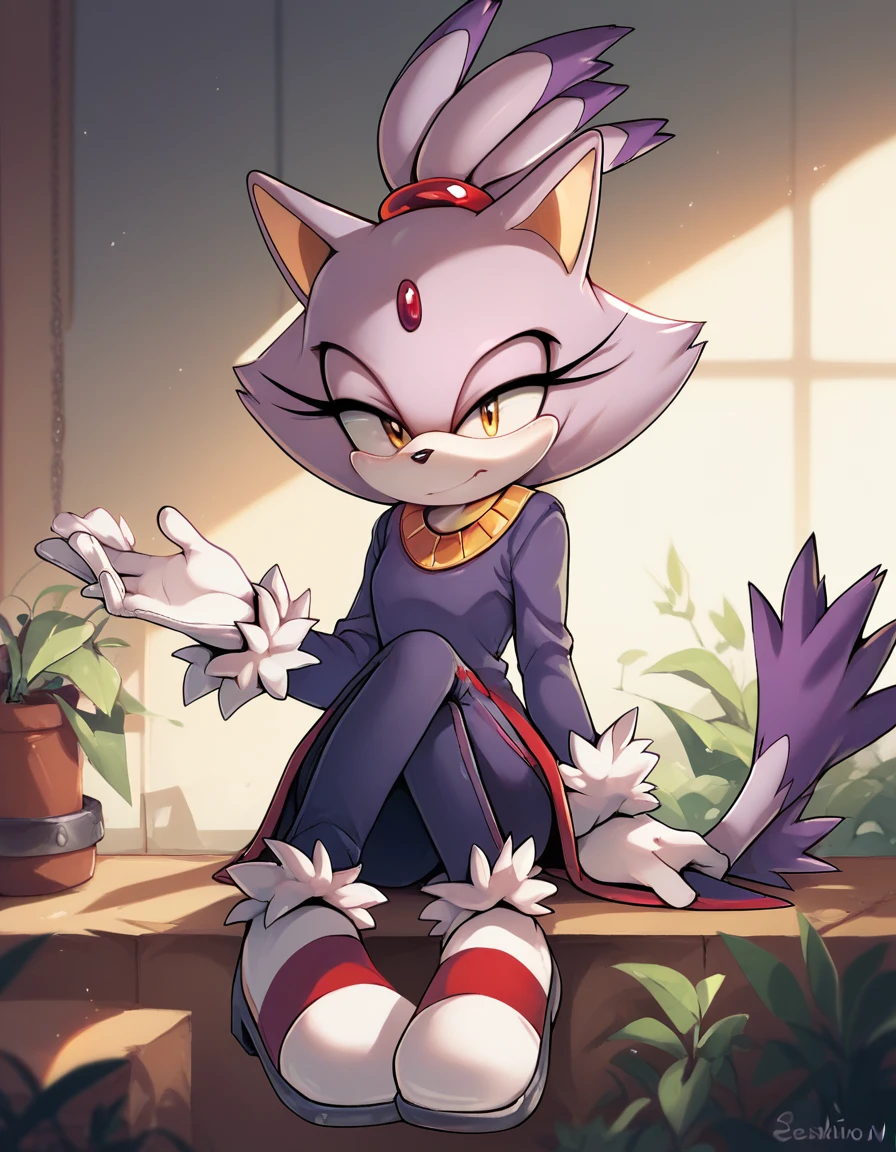 score_9, score_8_up, score_7_up, score_6_up, score_5_up, score_4_up,  <lora:Senshion210:1> senshion, Blaze the cat