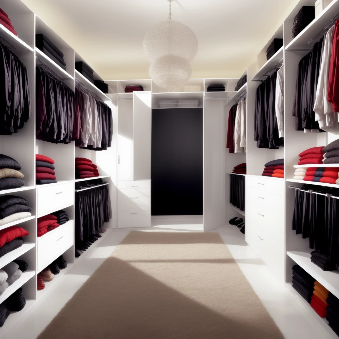 Jed-Modern walk in wardrobe, <lora:ModernInteriors1.5:0.7> , masterpiece,sharp and in focus