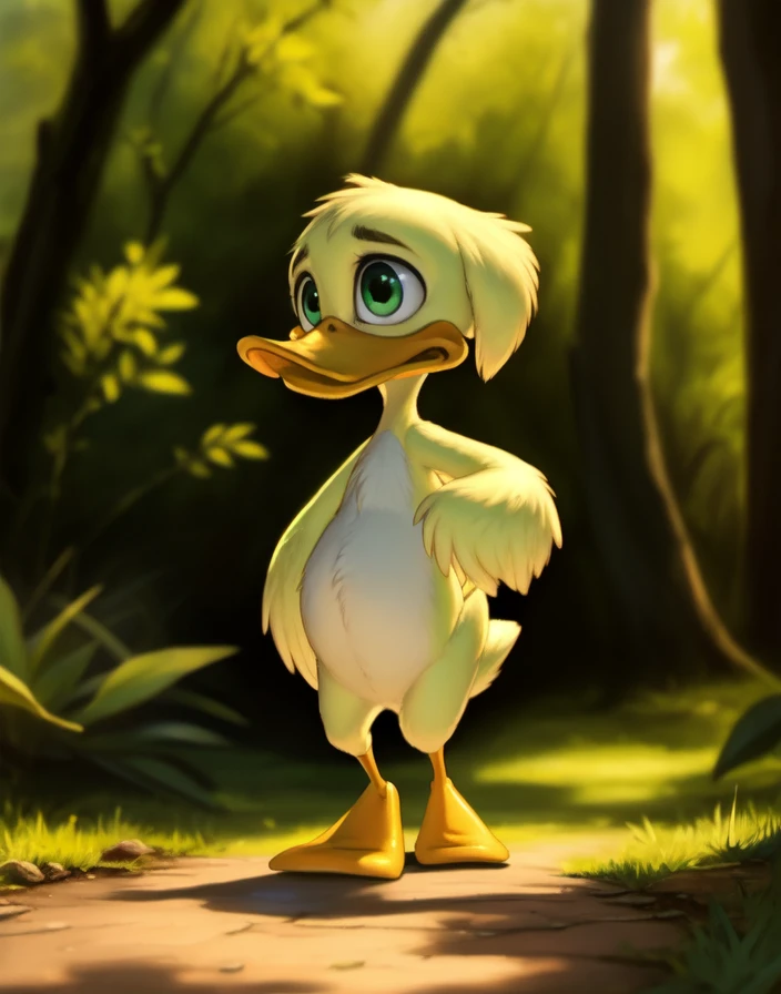 cinematic film still  <lora:SissyDuckling:0.85>  SissyDuckling,  green eyes,  naced,   (chibi, Duck)  (walking )
Male, Detailed multicolored skin, ( solo), [day,  forest, trees, meadows, grass, clouds,], 
(beautiful, aesthetic, perfect, delicate, intricate), masterpiece, digital drawing, best quality, AS-YoungerV2:0.6, AS-YoungestV2:0.5,   
[by kenket|by totesfleisch8], by thebigslick:by silverfox5213:0.8], [by syuro, by paloma-paloma::0.2, (Tricksta, TotesFleisch8) . shallow depth of field, vignette, highly detailed, high budget, bokeh, cinemascope, moody, epic, gorgeous, film grain, grainy