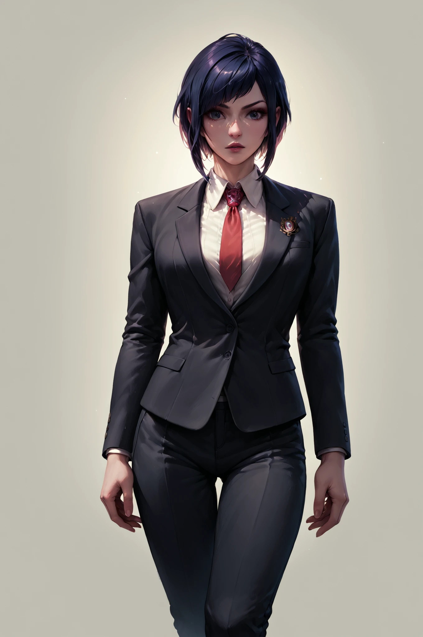 score_9, score_8_up, score_7_up, score_6_up, score_5_up, score_4_up, (high quality, detailed, beautiful)  <lora:Ranko_epoch_8:0.99> mannen_ranko, cowboy_shot, suit tie pants