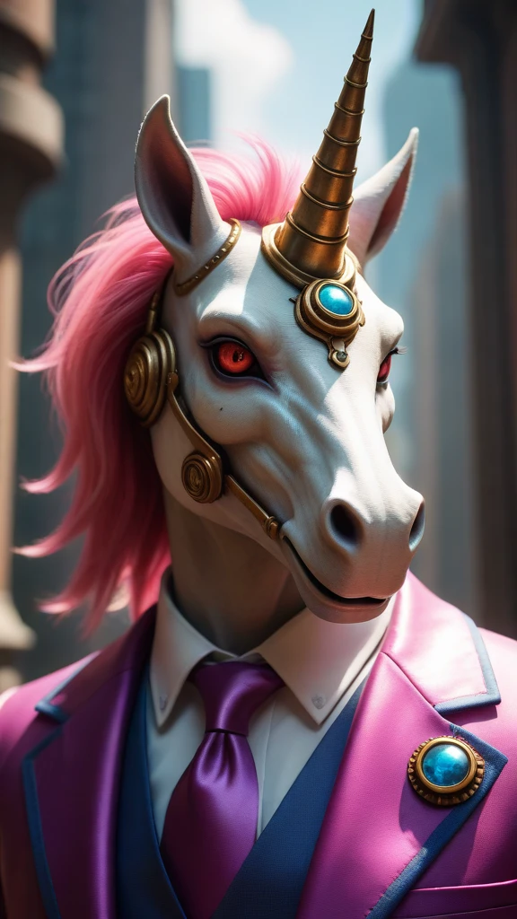 anthropomorphic Unicorn | Bioshock Infinity | Futurism by Lockheed Cooperation
(Dreampunk_b3yond_DolbyVision_vibrant_summer_macro_shot_style1:1.23)  