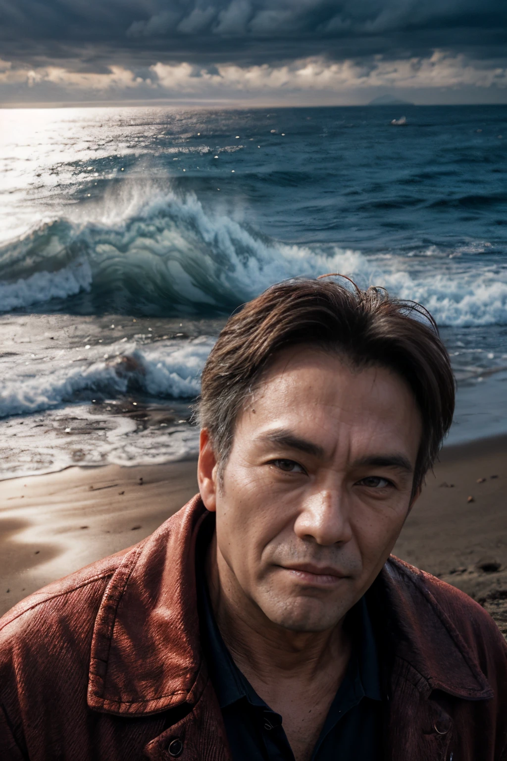 b&w portrait photo of 54 y.o man, coastline, overcast weather, wind, waves, soft lighting, high quality, film grain, Fujifilm XT3
<lora:NOISEOFFSET_BY_STABLE_YOGI:0.8> <lora:Detail-Slider-V3-By-Stable_yogi:0.8>