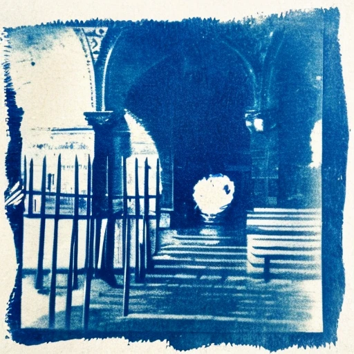 cyanotype, a cyanotype of Venezia  <lora:Cyanotype_V3-03:1>