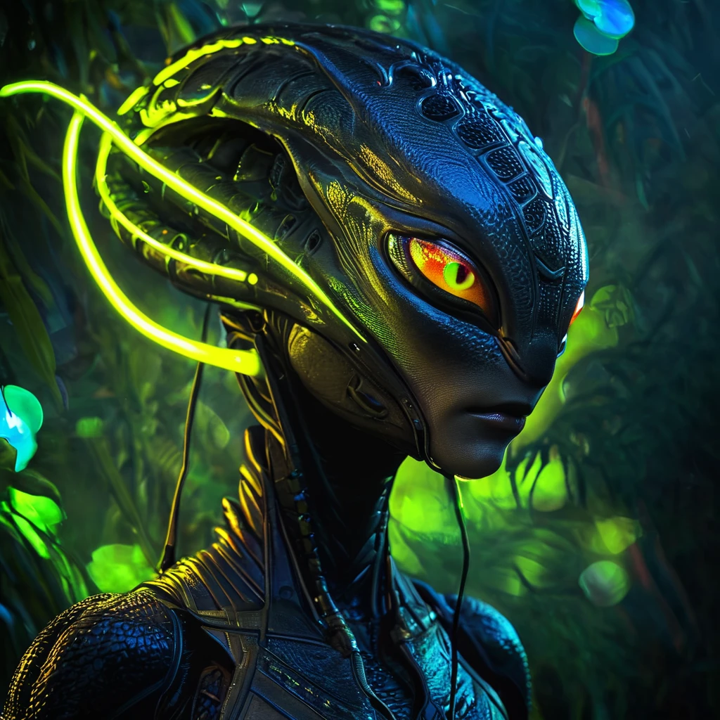 masterpiece,high resolution.
,alienworld, 
creature,female,glow,,portrait,predator
, <lora:Alien_World-xl-8:0.8>,