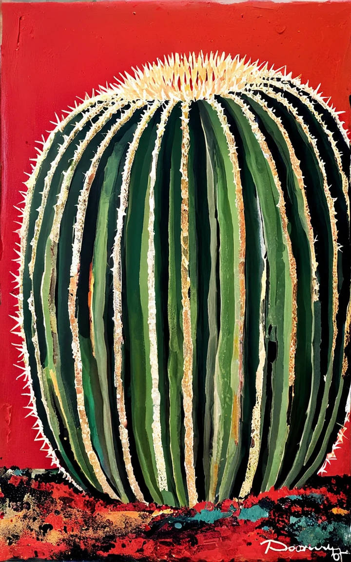 <lora:t1ngSDXL:1> t1ng, traditional media, abstract, texture, no humans, cactus,