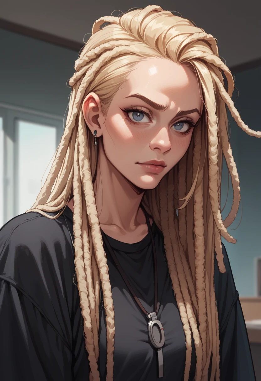 score_9, score_8_up, score_7_up, score_6_up, hud_dr3adlocks, 1girl, blonde hair, long hair, dreadlocks, <lora:dr3ads-000008:0.7>,