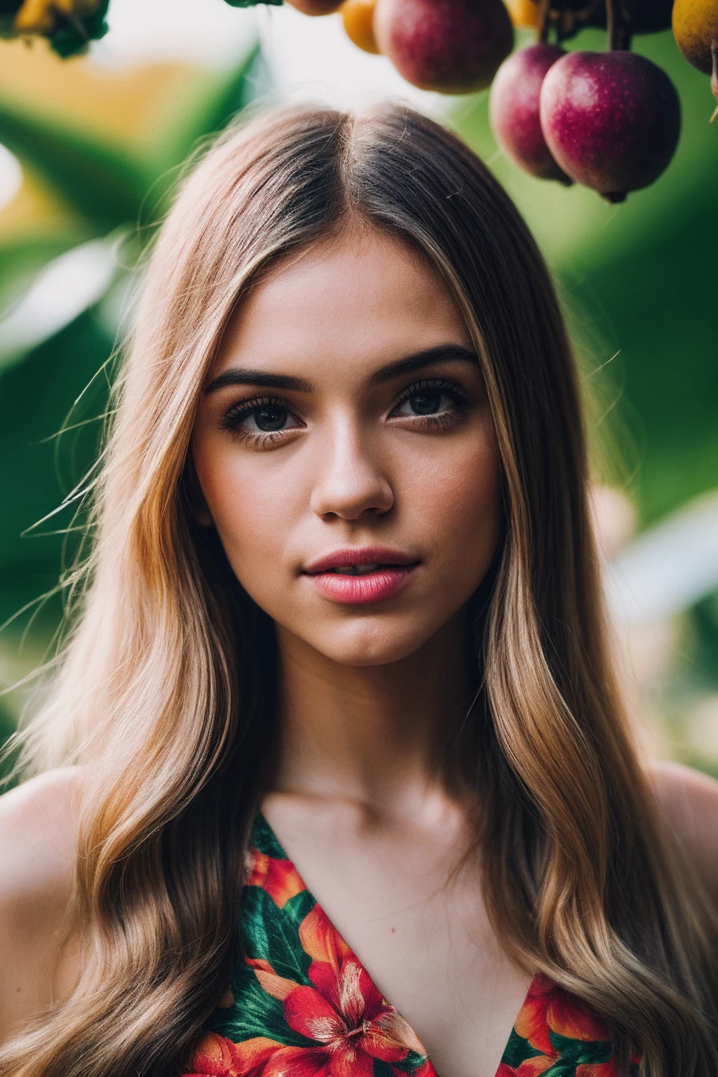 AlexG_SoloTI_v1,
(In a vibrant tropical dress, with a hibiscus flower in her hair, for a lively and exotic look), ((A bustling tropical fruit market at midday, with an array of colorful fruits and the scent of ripe mangoes in the air, festive atmosphere)), (seductive:1.3),(analog, cinematic, film grain, hazy atmosphere, cinematic shot:1.3),
<lora:add_detail:0.6> epiCPhoto, PA7_Portrait-MCU,