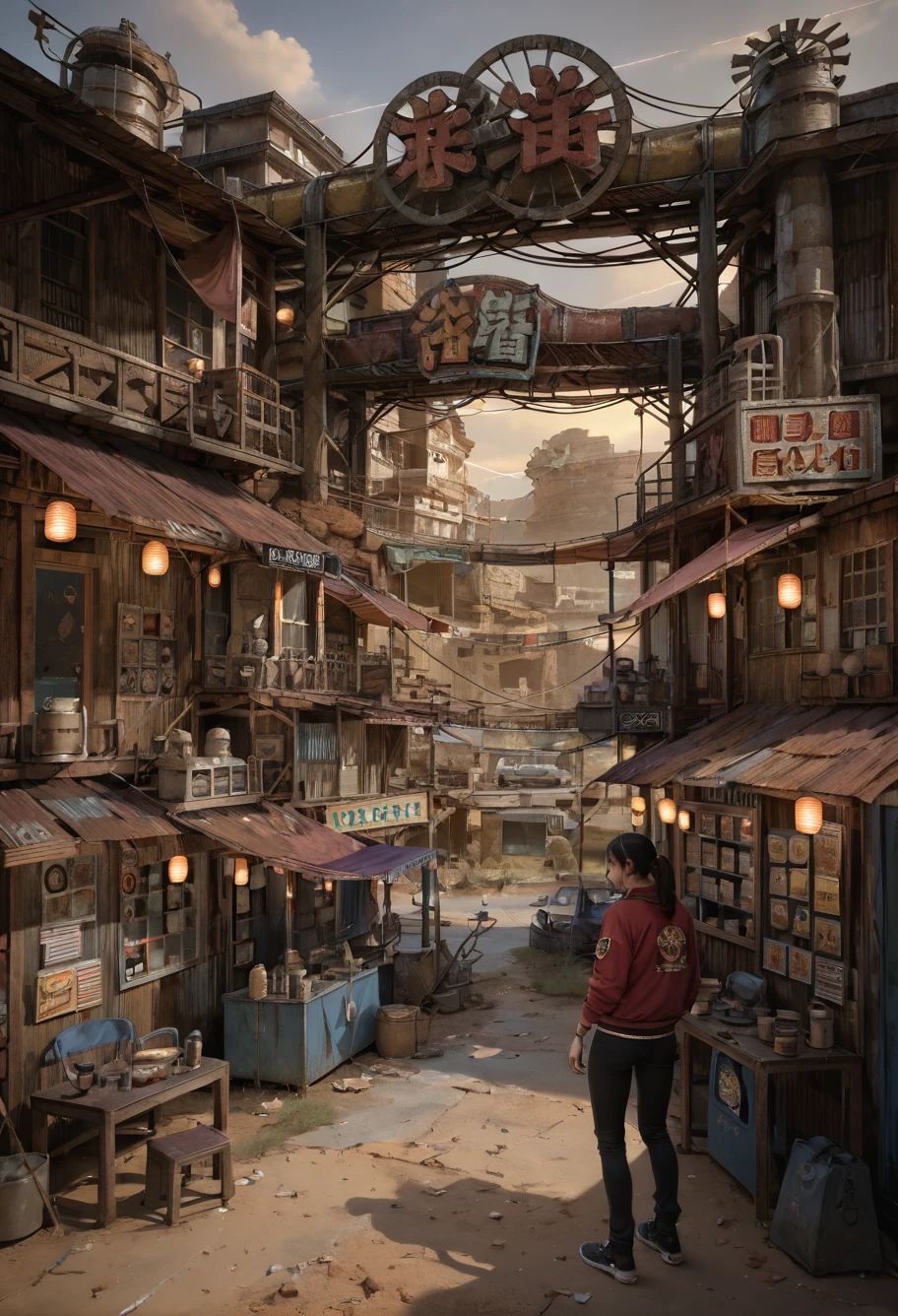 ,ruanyi0776,<lora:0776 wasteland punk_v1_pony:1>, score_9,score_8_up,score_7_up,,8k,1girl,solo,