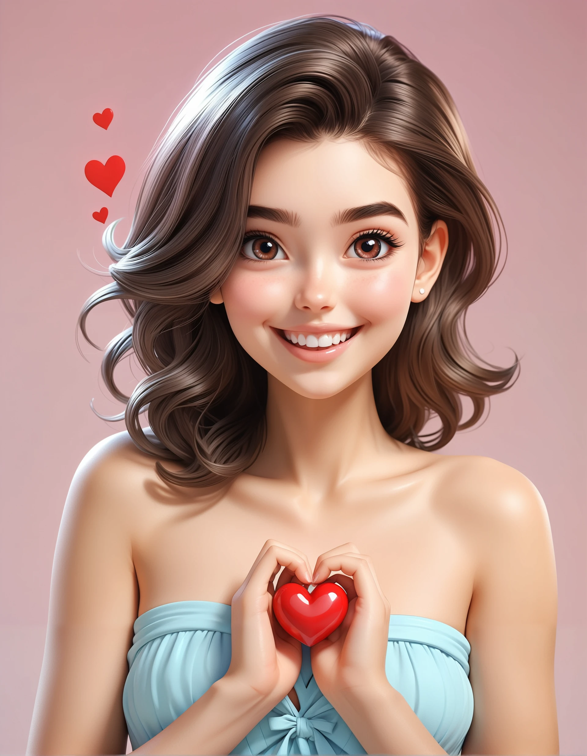 cute-female-with-half-heart-showing-happy