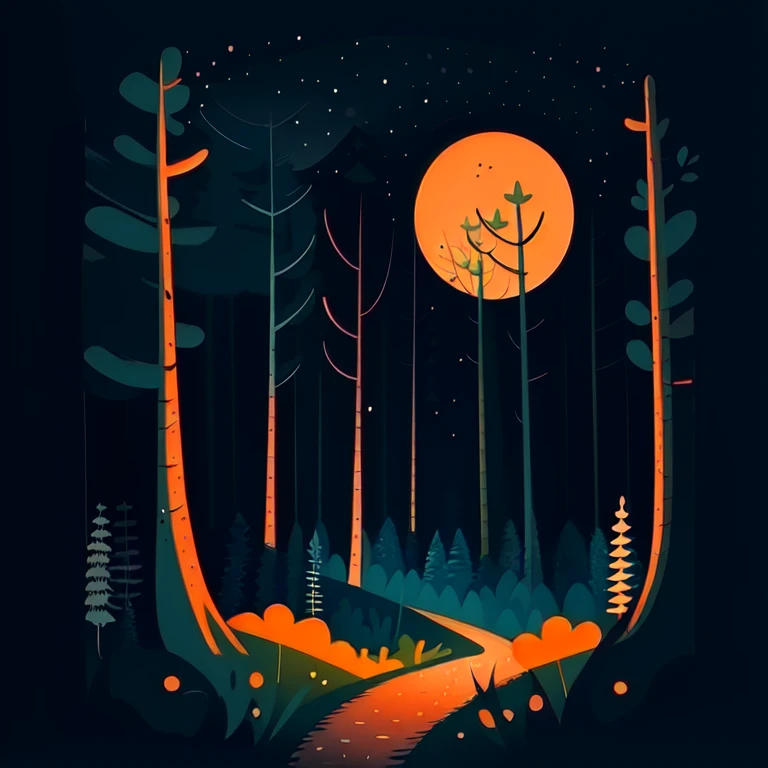 <lora:simple_cartoon_style:1>,
simple_cartoon,forest,night