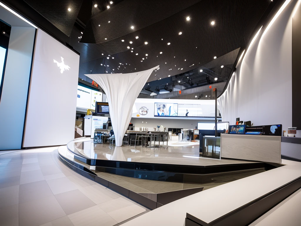 Rich sense of hierarchy, high quality, professional lighting, and clear layers of space modeling.