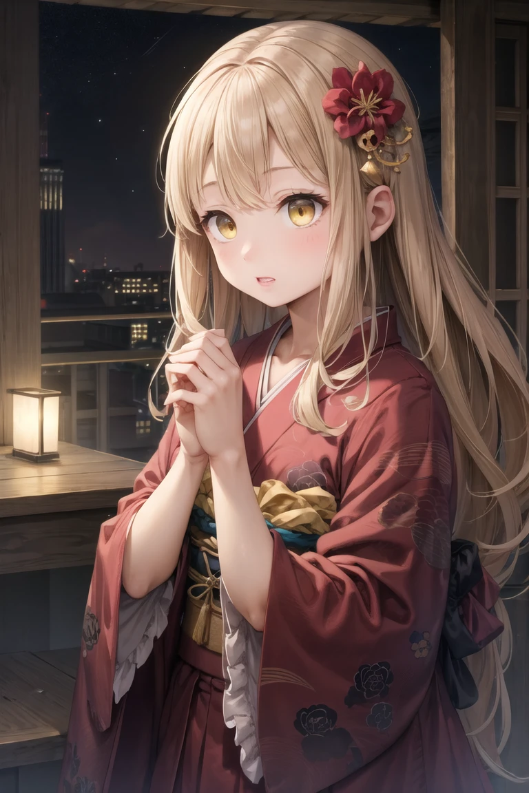 (best quality, masterpiece, RAW photo,ultra-detailed:1.2), 1girl, solo,
kimono, hair ornament, yellow eyes, blonde hair,
<lora:sugiyuu-10:0.8:lbw=ALL>