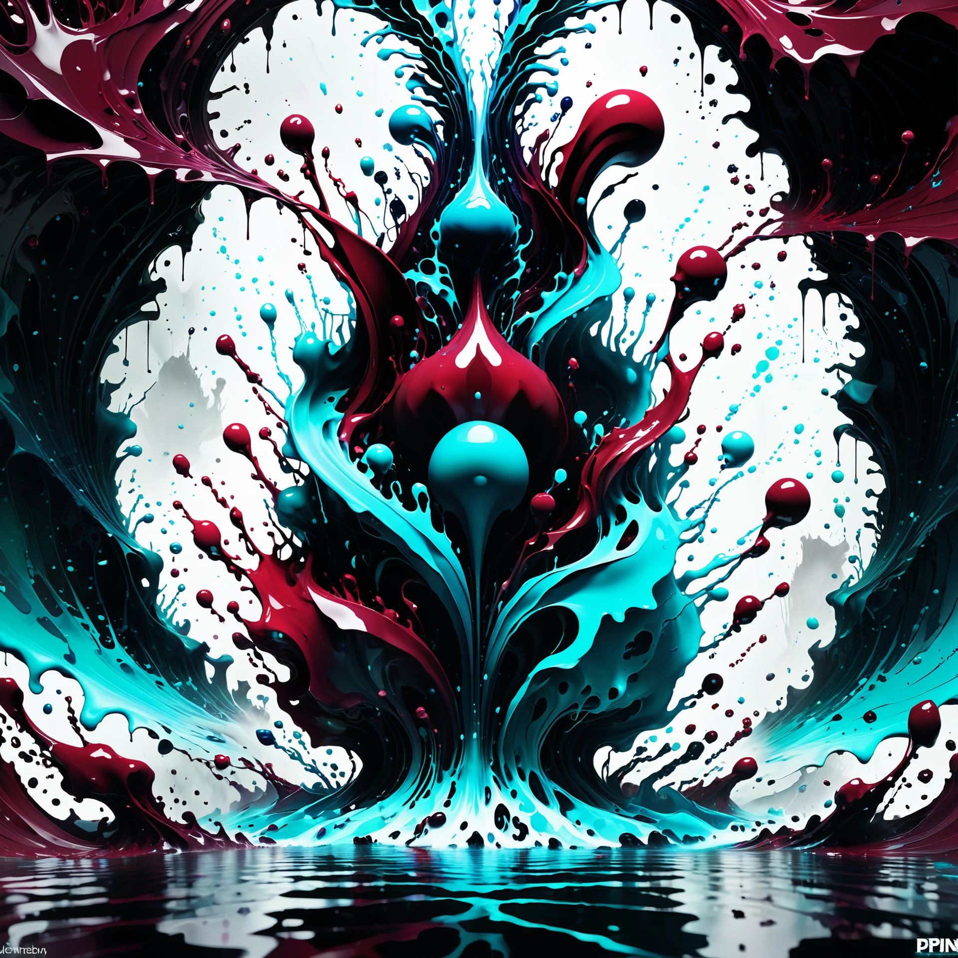 Jed-Spl4sh, splashes, <lora:ColourfulStyleV2-000006:1>, small centered composition, product shot, plain background,  , wallpaper art, in the center is an image of a ("The End of Treachery":1.1) , 80mm, beautiful, modern, gritty, deep aesthetic, cinematic perfect intricate stunning fine detail, dynamic dramatic composition, confident, cinematic atmosphere, deep rich colors