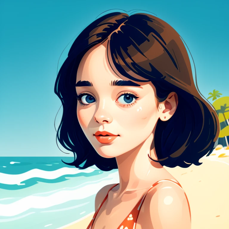 masterpiece,high resolution,
simple_cartoon,woman,adult,solo,portrait,beach backround
 <lora:simple_cartoon_style-xl-9:0.8>