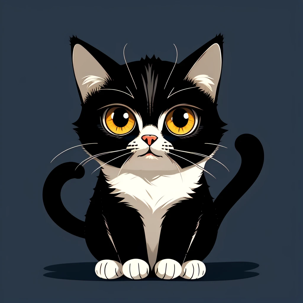 <lora:simple_cartoon_style:0.8>,
simple_cartoon, cat, :3,