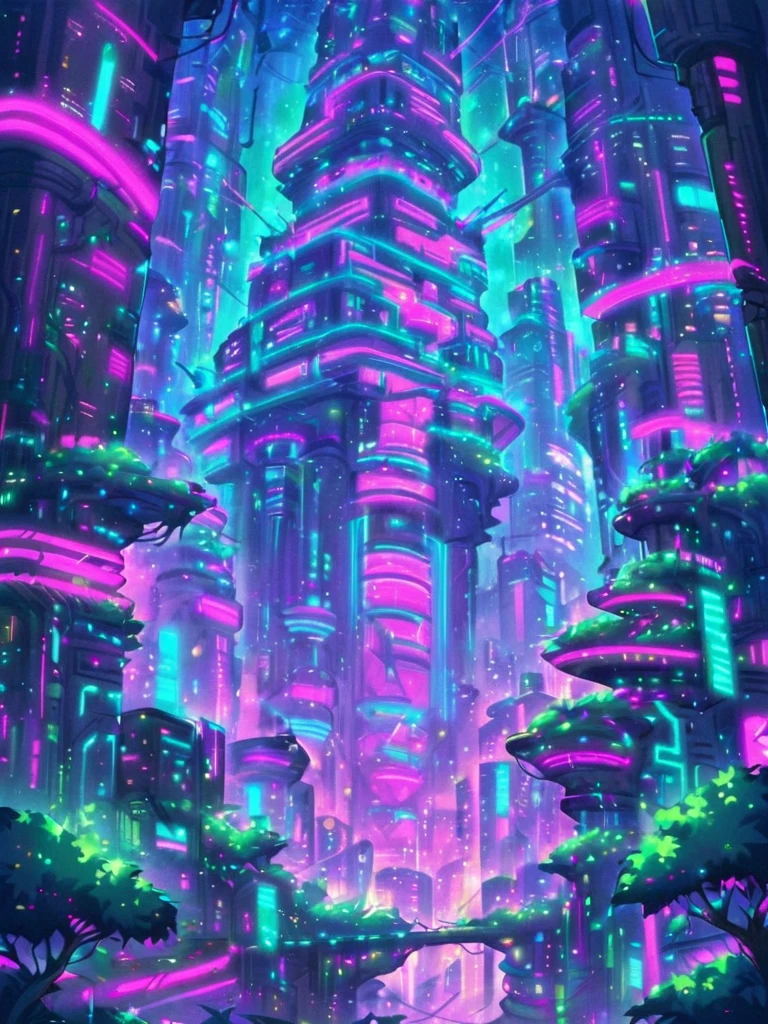 masterpiece,high resolution,
futuristic-city,city,neon,night, fused nature,
,  <lora:futuristic_city-xl:0.6>