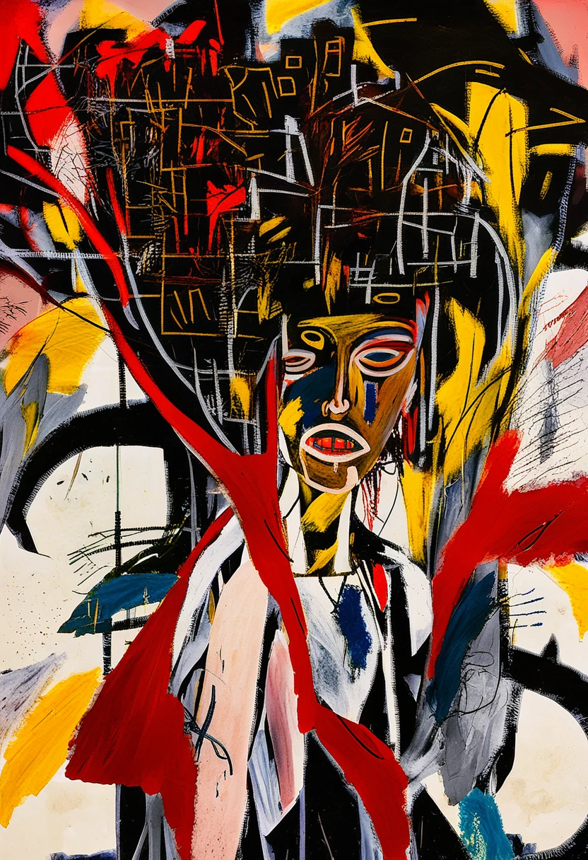 bbuk style, a woman, abstract