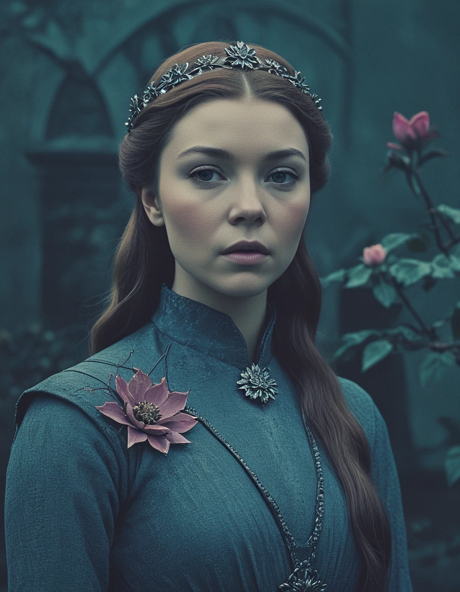 margaery tyrell <lora:novuschroma28 style_photo:.8> novuschroma28 style