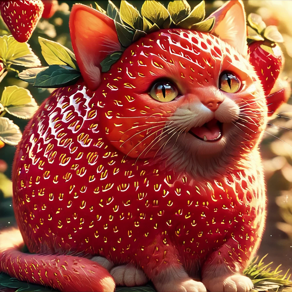 score_9, score_8_up, score_7_up, score_6_up, score_5_up, score_4_up, 
 <lora:plant_animals-7:1>,
plant_animal,
strawberry cat