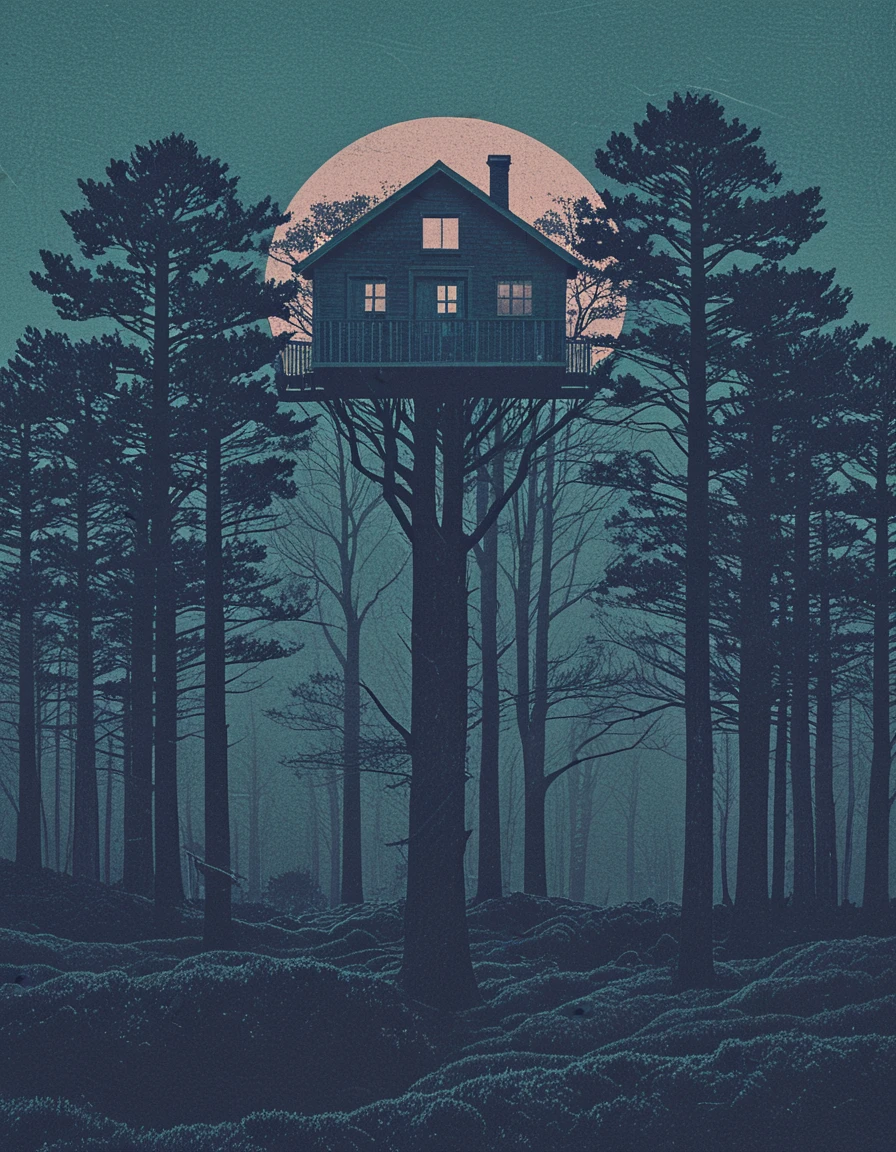treehouse <lora:novuschroma28 style:.8> novuschroma28 style