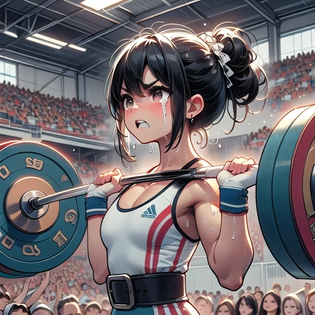 girl hate weightlifting failure