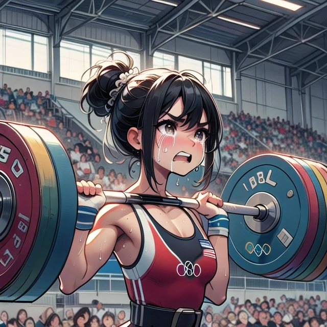 girl hate weightlifting failure