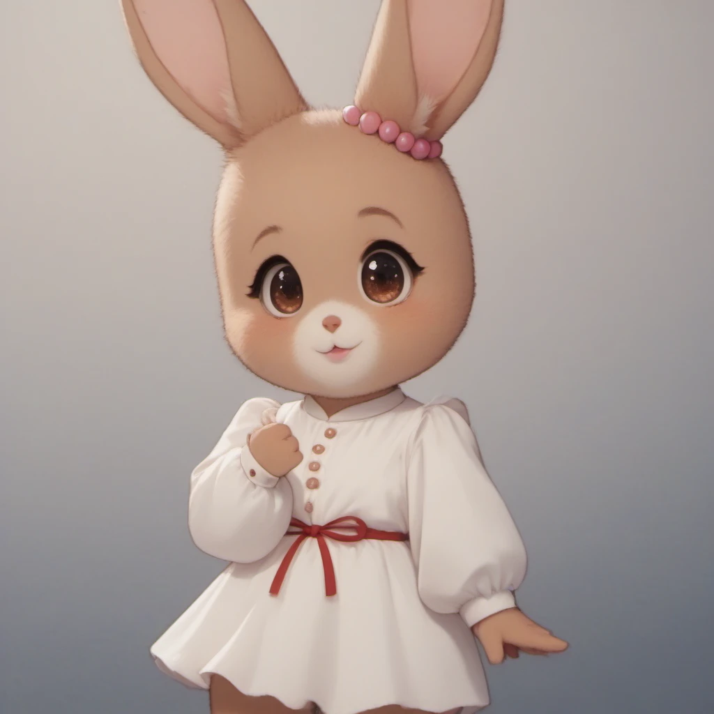 score_9, score_8_up, score_7_up, score_6_up,
Source_furry,
8k UHD anime art, (best quality, masterpiece, perfect face, beautiful and aesthetic:1.2, colorful, detailed, highest detailed face), (anime:1.25),
<lora:patty_3-000006:1> 1girl, (smile, blush), , solo, lips, brown eyes, shimmering eyes, bright eyes, thighs, anthro, rabbit girl, rabbit ears, rabbit tail, brown fur, , furry female, bald, ear bobbles,
solo, solo focus,
<lora:red ribbon outfit_XL1:1> red ribbon outfit
<lora:MegaFluffyPony:1> MegaFluffyPony, furry, fluffy
<lora:add-detail-xl:1>