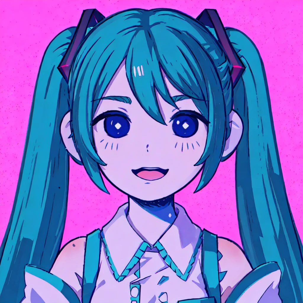 omori, hatsune miku, 1girl,