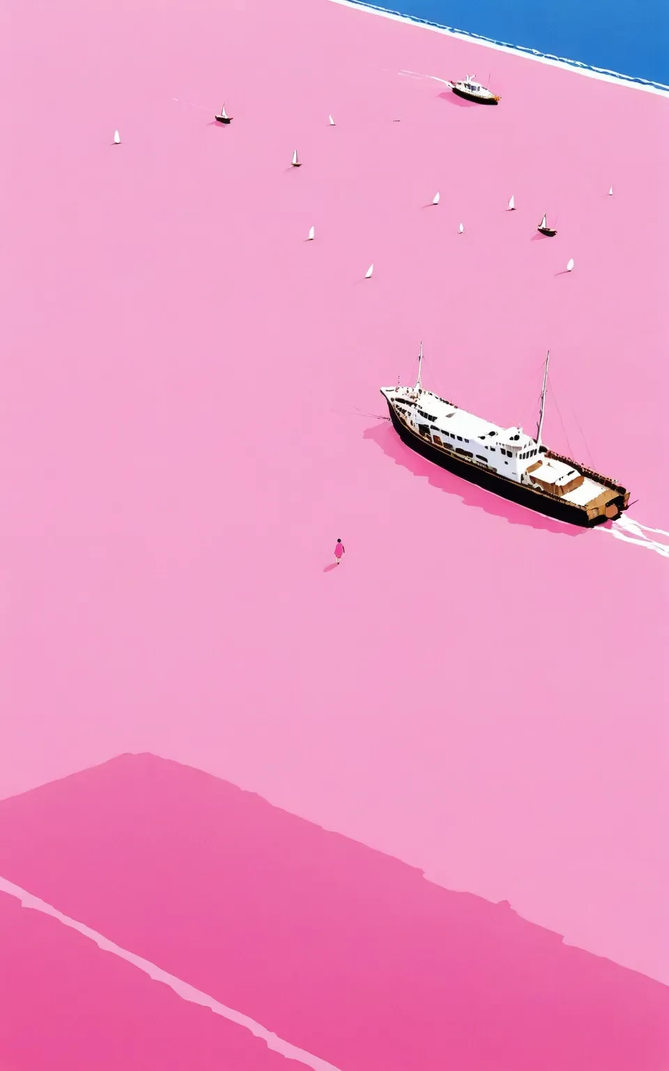 1girl,zyxch,
watercraft, boat, outdoors, ocean, water, scenery, sky, bird, pink background, solo, shadow, pink theme, ship, pink sky
masterpiece, newest, absurdres,safe
<lora:zyshb:1>