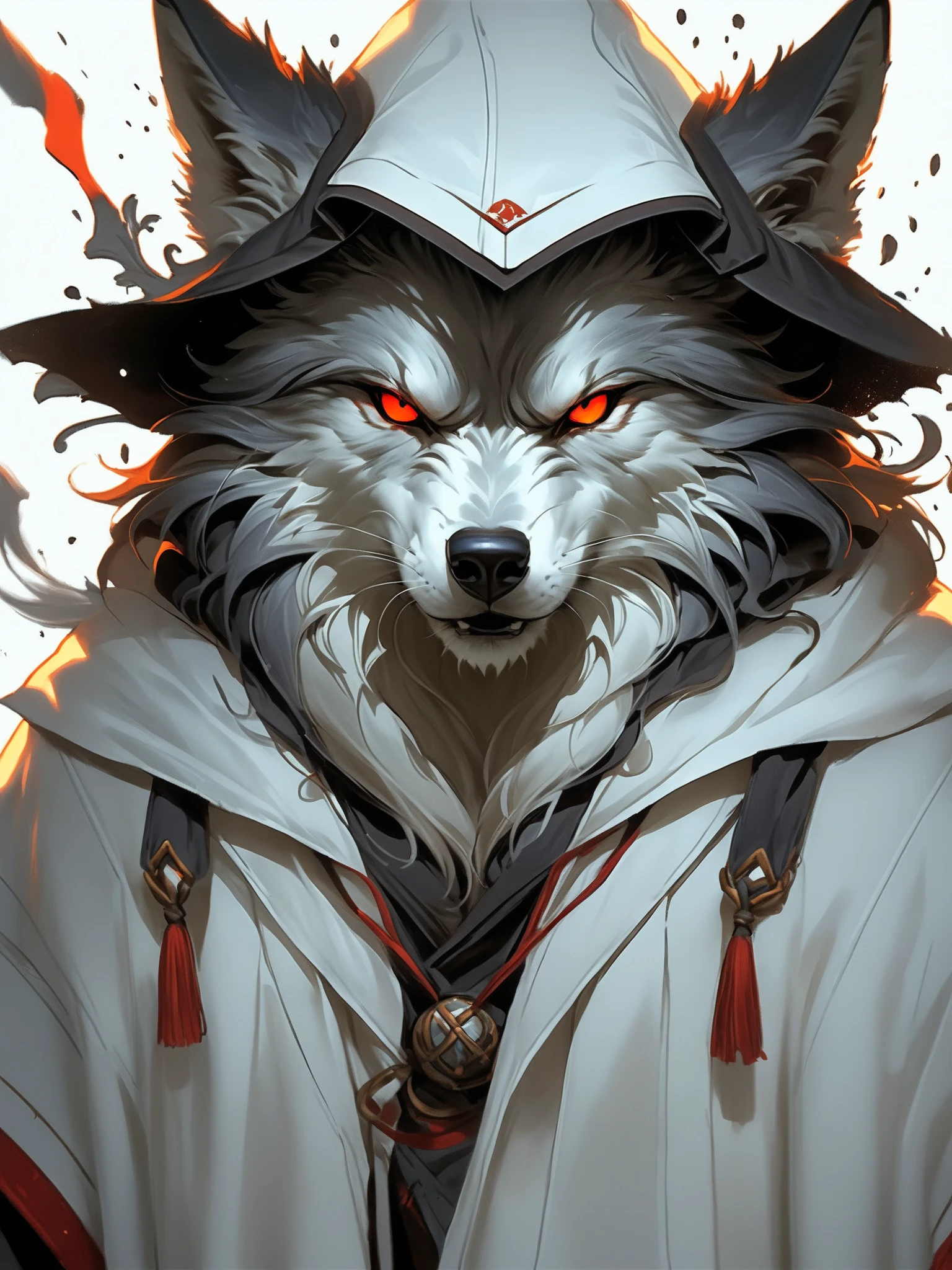 score_9, score_8_up, score_7_up, score_6_up, score_5_up, score_4_up, (angry, mad, big wolf wizard, white fur, red glowing eyes, wearing magical hood, casting magic spells:1.2), village in background, vibrant, concept art, digital art, realistic, hkanimal,
epic action, Unreal Engine, cinematic award winning artwork, many details, extreme detailed, full of details,Wide range of colors., dramatic, Dynamic,Cinematic,Sharp details, Insane quality. Insane resolution. Insane details. Masterpiece. 32k resolution. casting shadow style, cucoloris patterned illumination, dvr-lnds-sdxl, ral-dissolve, ral-ertmsphr, ral-porcelain, ral-pxlprtcl, Niji, aidma-niji