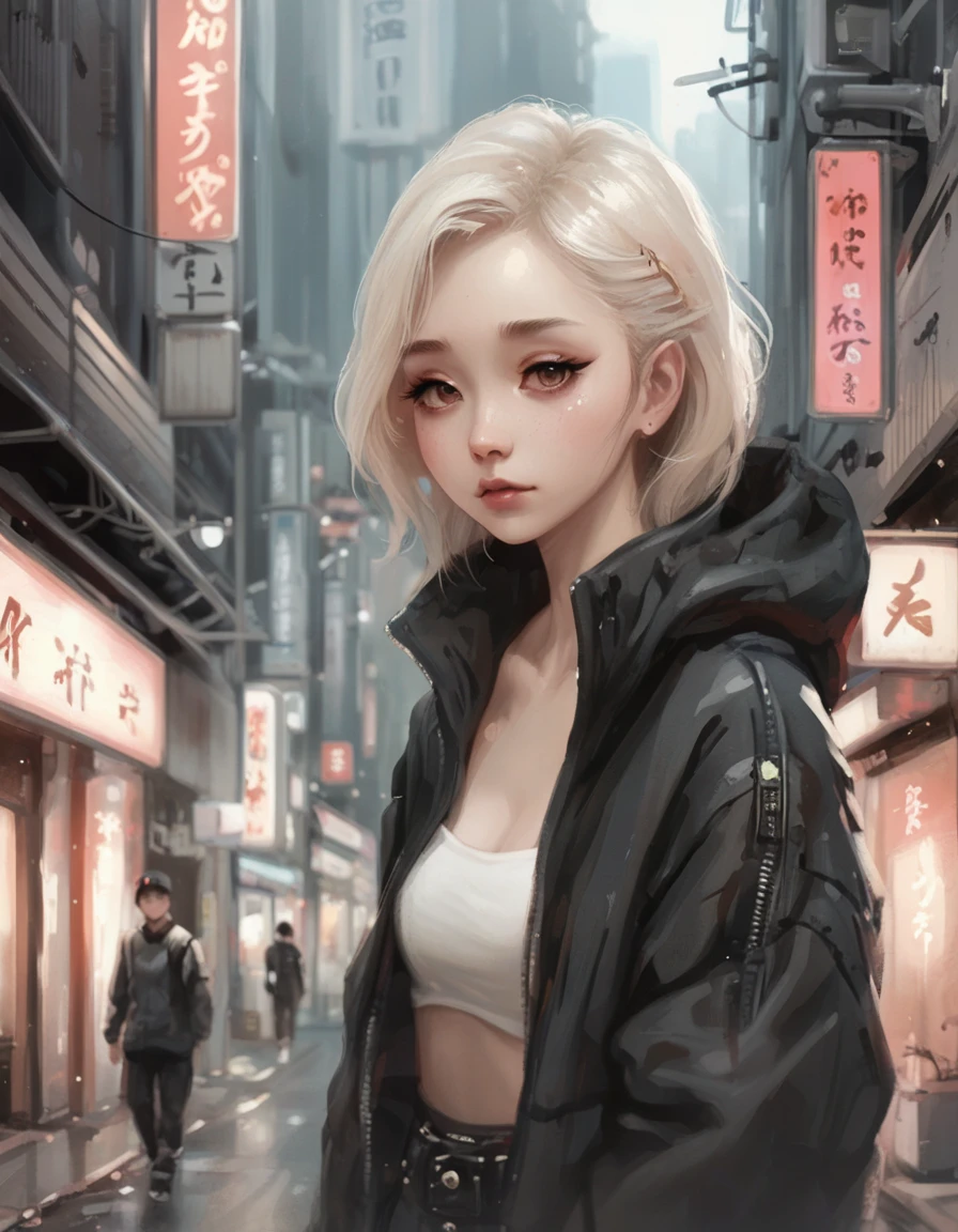 neo-tokyo street  <lora:novuschroma31 style_b3:1> novuschroma31 style