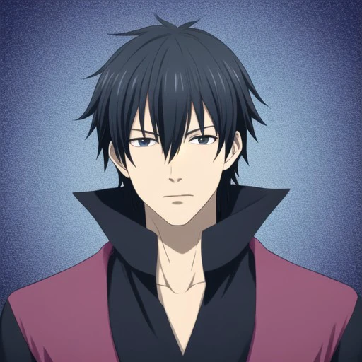 DMMd_Style, 1boy, black hair