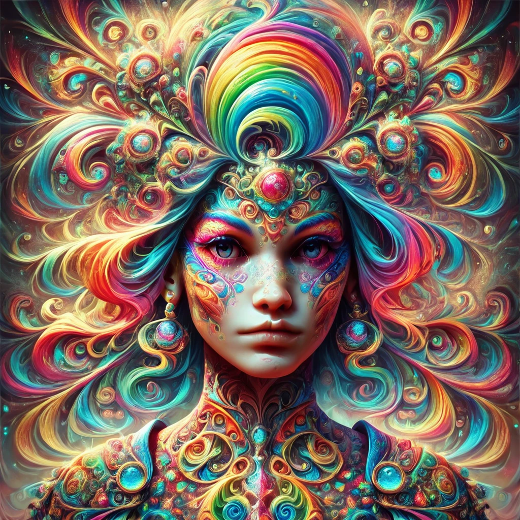 masterpiece,score_9,score_8_up,score_7_up,
psychedelicdream,colorful,1girl,solo,portrait
, <lora:PsychedelicDream-pony-8:0.8>