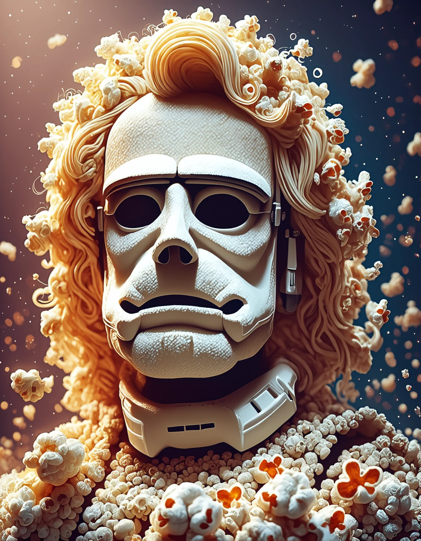 score_9, score_8_up, score_7_up, score_6_up, score_5_up, score_4_up,  
source:illustration, Popcorn,
close up of a (Stormtrooper:1.15) from Star Wars (made of popcorn:1.1), light particles,  highly detailed, sharp focus,