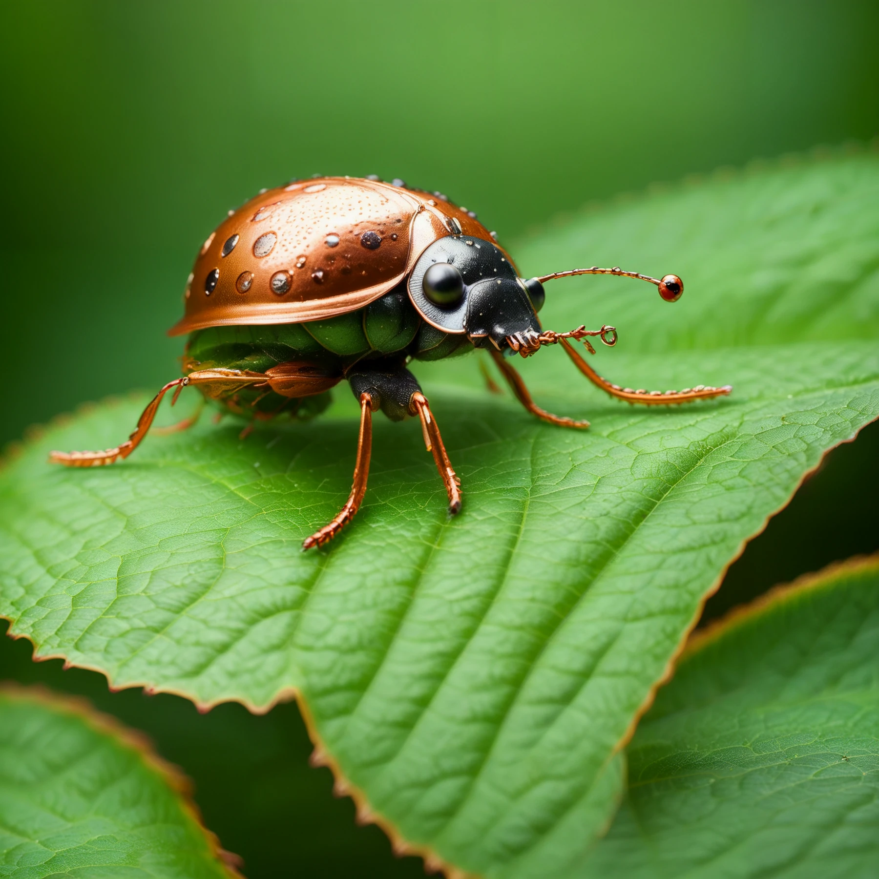 A copper ladybug on a leaf.

<lora:MadeOfCopper01_CE_SDXL:1.2>