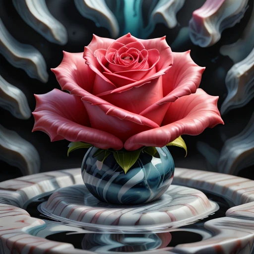 Liquid Marble, Rose