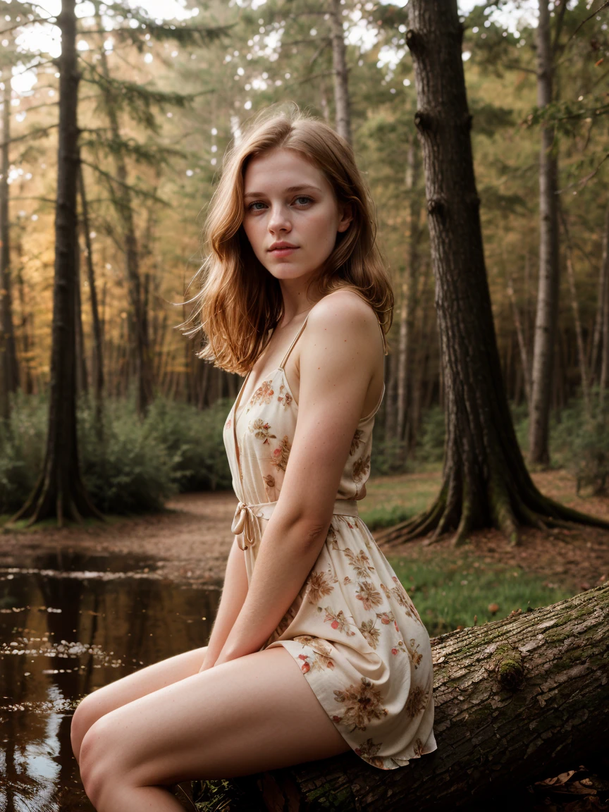 RAW photograph, tv_Amanda_Larsen_MXAI
BREAK
, calm expression, wearing a colorful sundress, sitting on a log at a misty forest pond, golden hour, shot from the side,
BREAK, 8k uhd, dslr, soft lighting, high quality, film grain, Fujifilm XT3, (((Ultra-HD-details, Ultra-HD-detailed, Ultra-HD-realistic, Ultra-HD-photo-same-realistic-quality-details)))