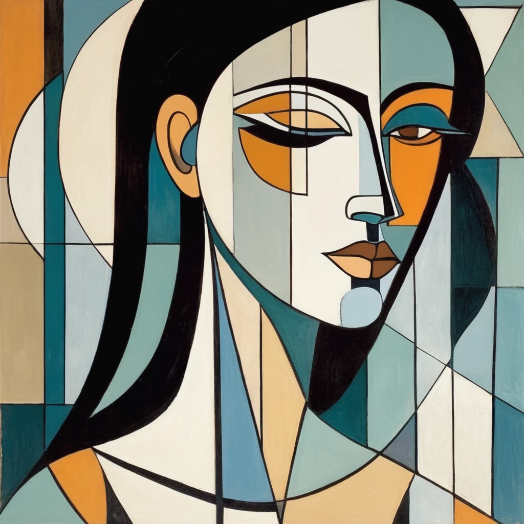 Picasso cubism art of a woman,subtle colors, minimalist, faint,  mayxjm, <lora:mayajama_juggerX_xl_1_wocap_merger_59_140_merger_98_07_03-mayxjm:1>