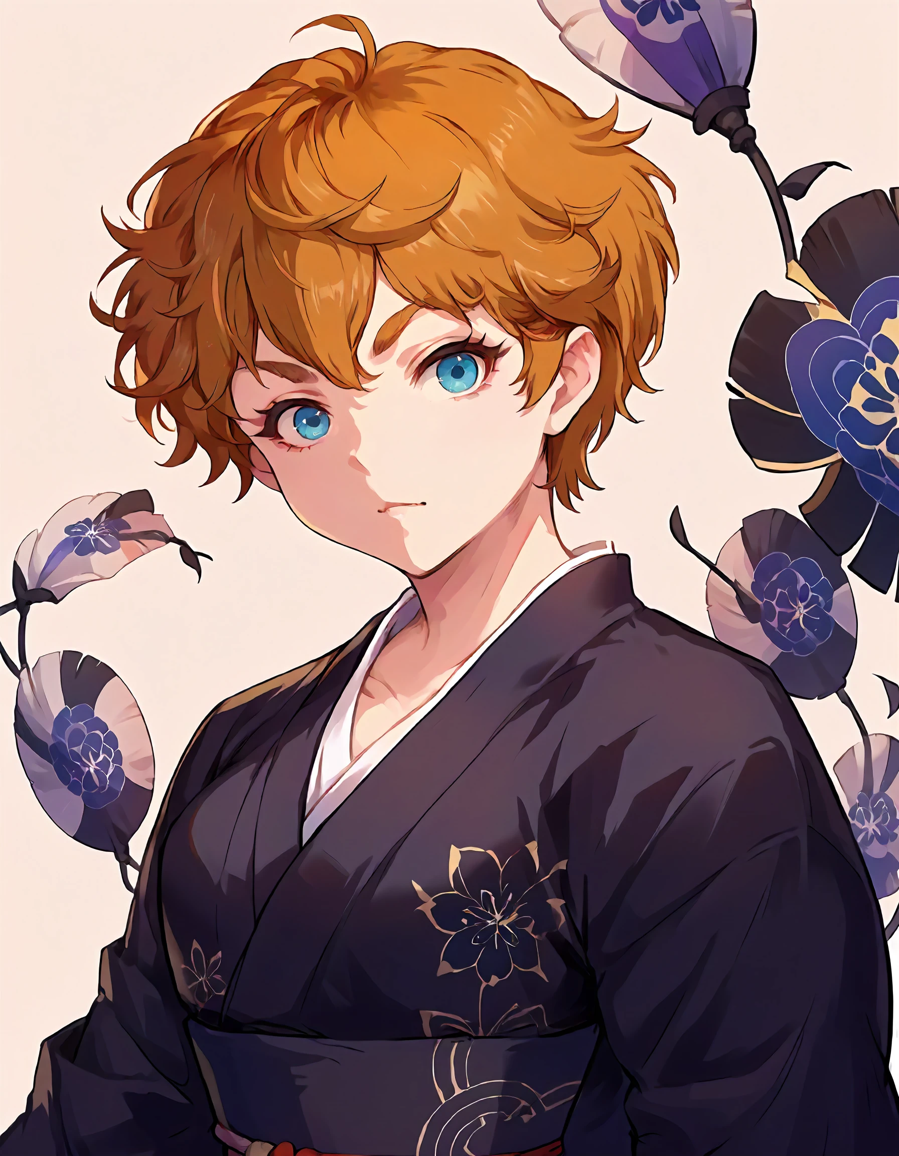 score_9,score_8_up,score_7_up,source_anime,1girl,solo,(upper body:1.7),black kimono,(smirk:0.3),
<lora:cathygraham_ponyXLV6:0.8>,cgcg,short hair,orange hair,blue eyes