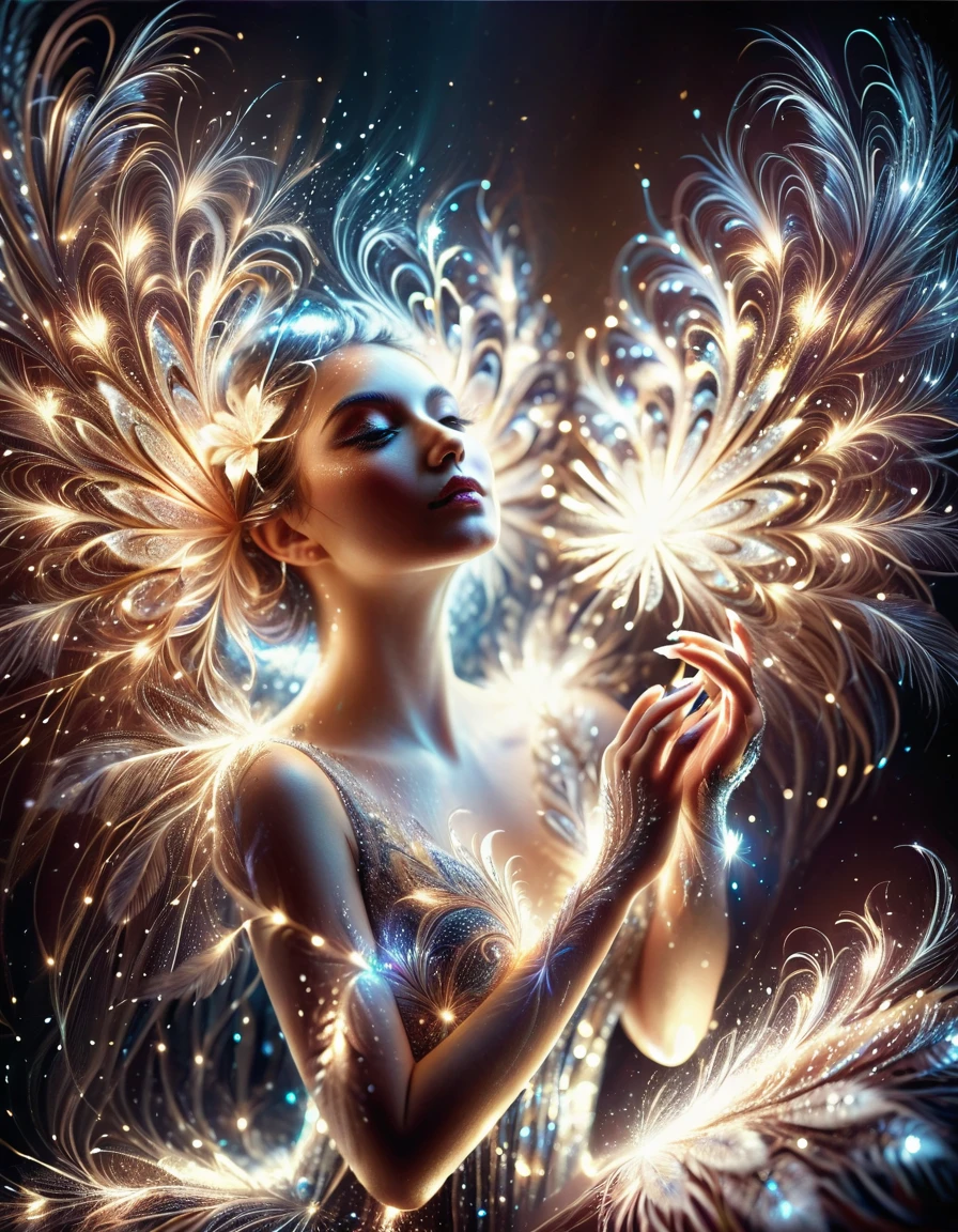 cinematic still lightlora, light particles, light, feathers, sparkle, flower, makeup . emotional, harmonious, vignette, 4k epic detailed, shot on kodak, 35mm photo, sharp focus, high budget, cinemascope, moody, epic, gorgeous, film grain, grainy, lightlora, light particles, light, feathers, sparkle, flower, makeup,Cinematic Lighting, Dramatic lighting, high contrast, detailed shadows, high-resolution, photograph lightlora, light particles, light, feathers, sparkle, flower, makeup, 50mm . cinematic 4k epic detailed 4k epic detailed photograph shot on kodak detailed cinematic hbo dark moody, 35mm photo, grainy, vignette, vintage, Kodachrome, Lomography, stained, highly detailed, found footage, lightlora, light particles, light, feathers, sparkle, flower, makeup, vivid colors, intricate, elegant, highly detailed, peaceful, tranquil, color, decorative background, shiny, strong, sharp focus, beautiful, bright, artistic, fine detail, full complex composition, professional, ambient dynamic, magical, epic, cinematic, stunning, symmetry, creative
