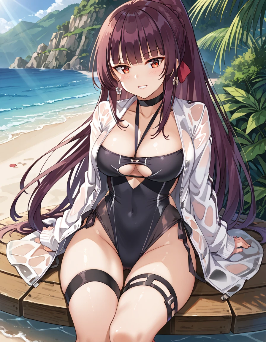 <lora:e7 STCeline-000003:0.7> e7 STCeline , at the beach,
(masterpiece),  best quality, highres, 4k, 8k, Detailed Illustration, intricate detail, cinematic lighting, amazing quality, amazing shading, soft lighting