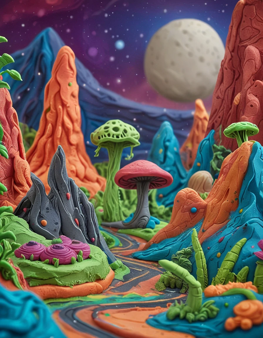 alien landscape  <lora:novuschroma51 style:1> novuschroma51 style