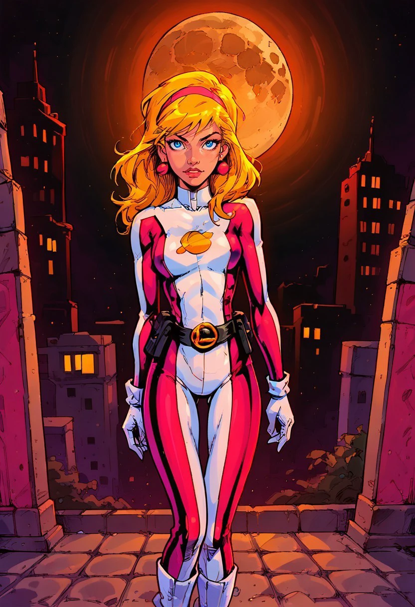 Saturn Girl - Legion of Superheroes - DC Comics - variants of outfit - v1 v1.1