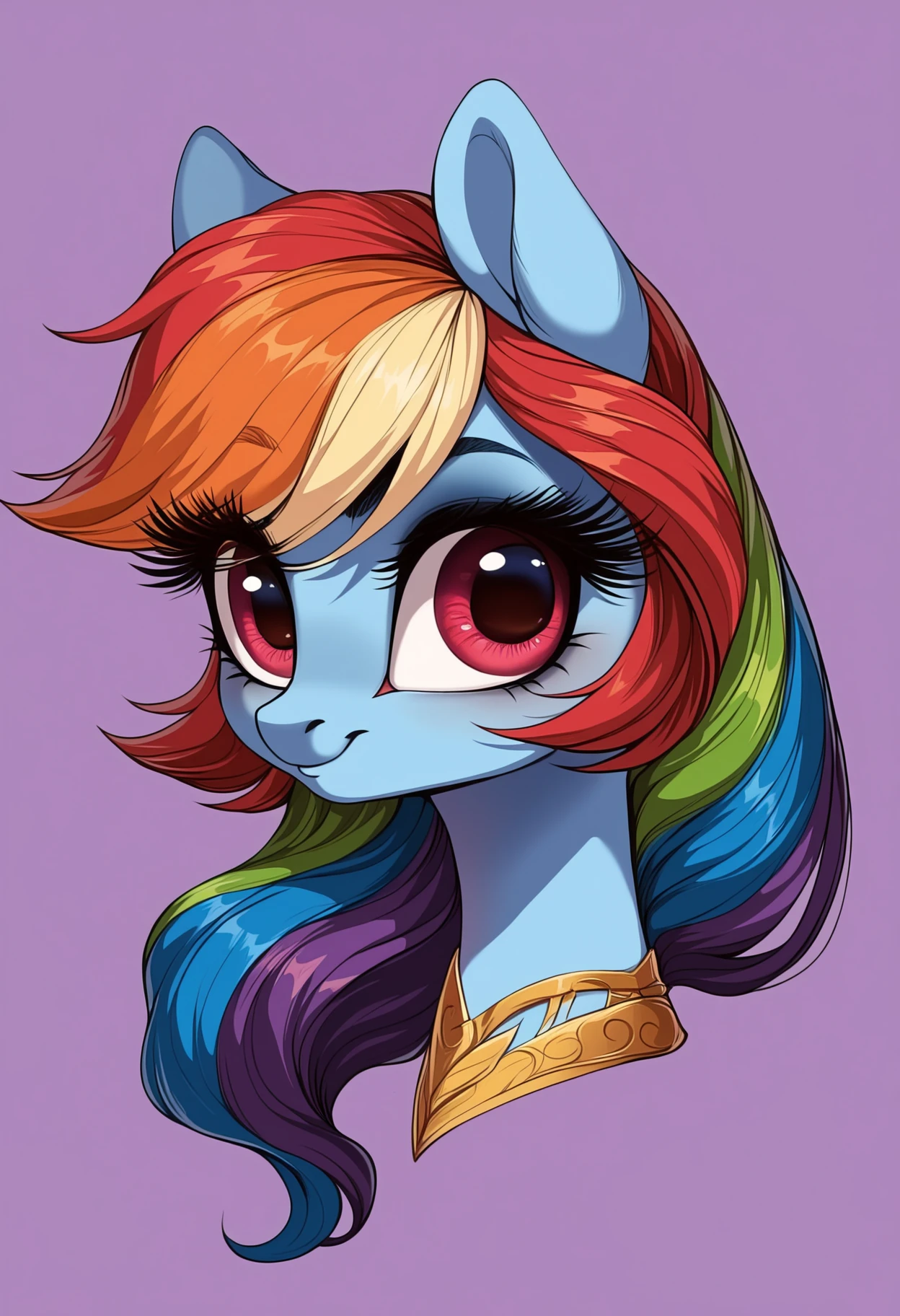 score_9, score_8_up, score_7_up, score_6_up, score_5_up, score_4_up,  
source: illustration,pony,rainbow dash,close up portrait, cute, huge eyes, long eyelashes, wearing a summerdress,brown fur, purple background, highly detailed, intricate details, digital art, perfect anatomy, perfect proportions, 4k, (dynamic pose:1.25),