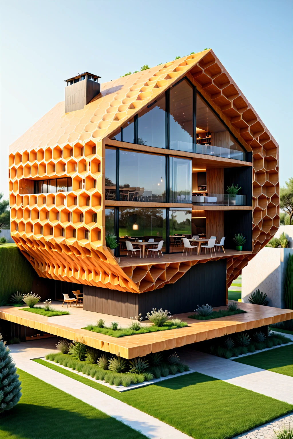 house made of honeycomb