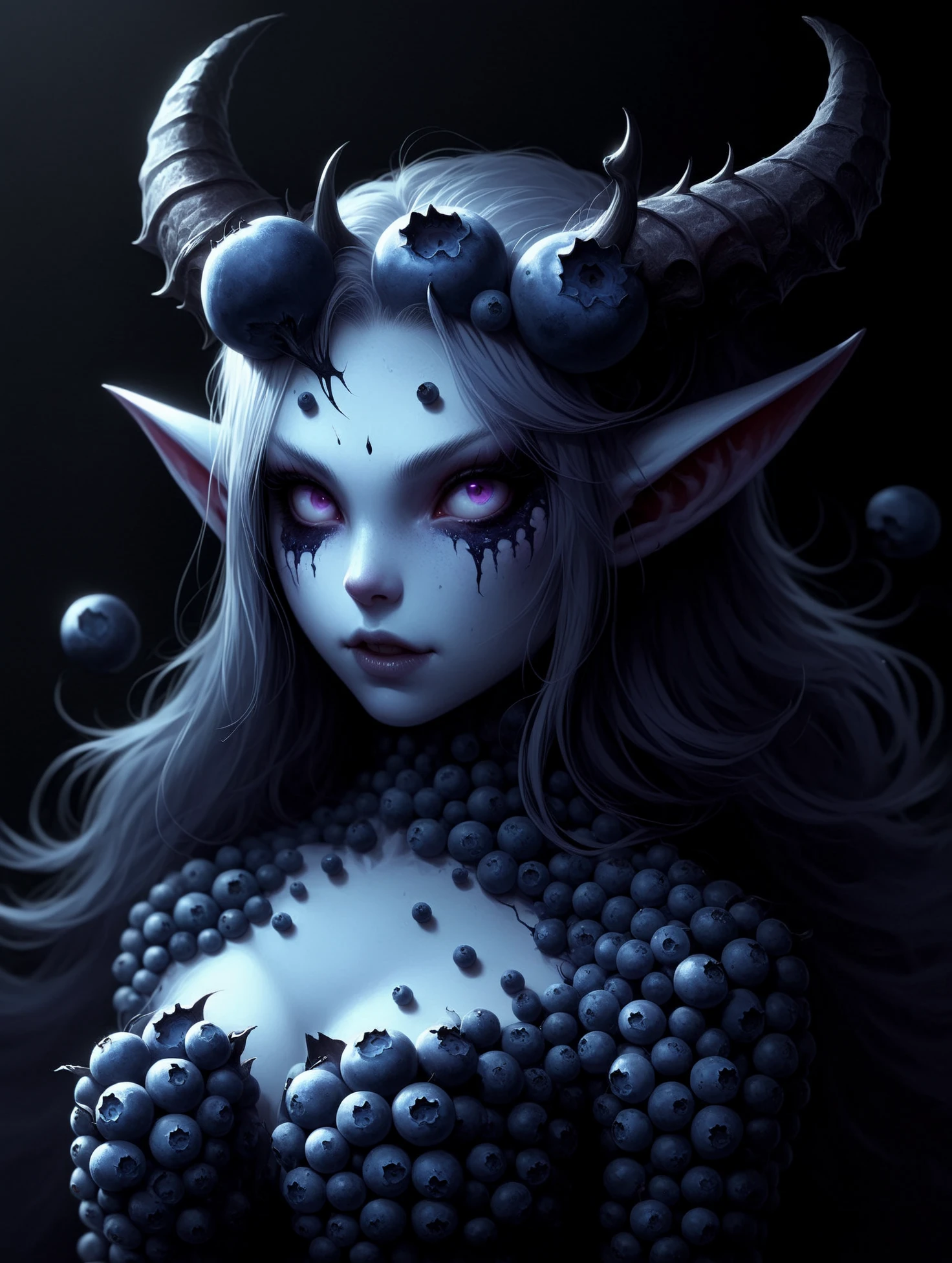 blueberrym0rph of a demon girl  <lora:Blueberry_World_Morph:1>